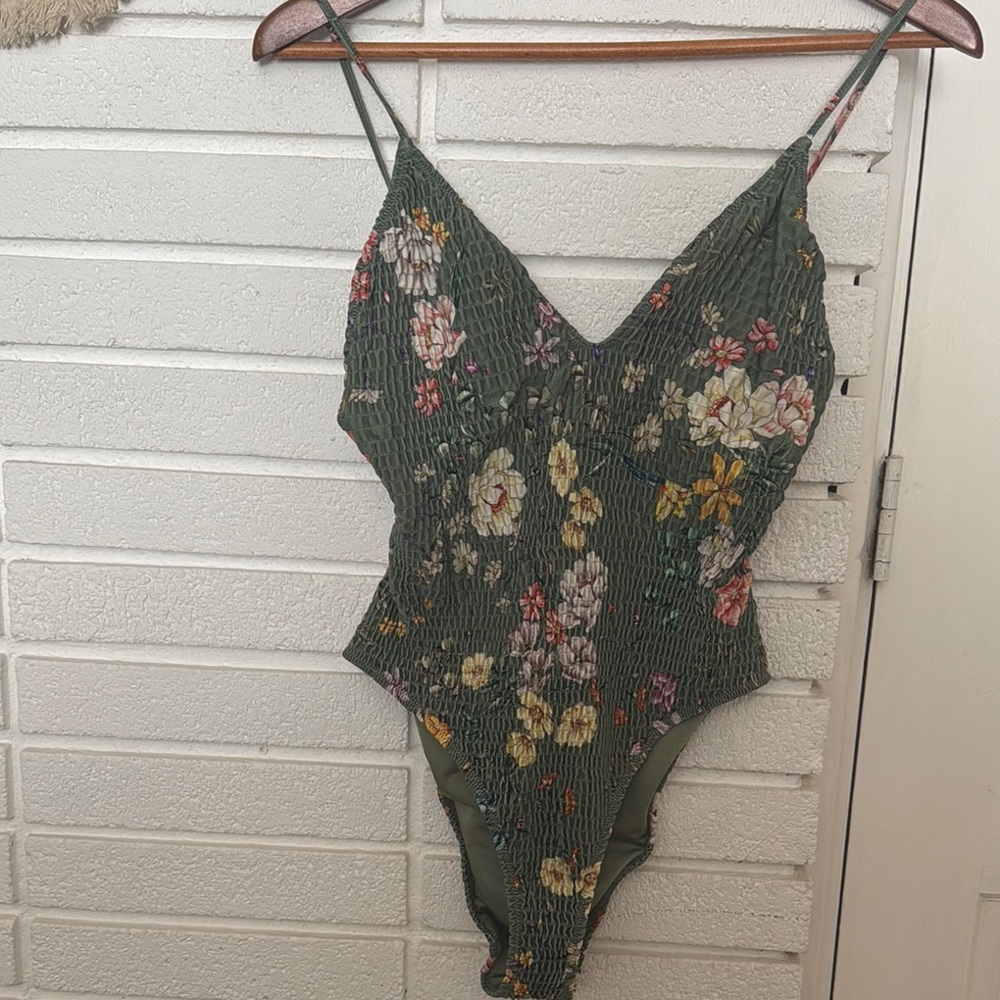 Triangl from the Saria Wild Pansy  collection swimsuit